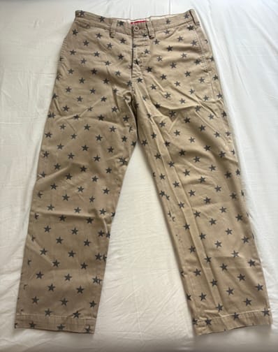 Supreme Chino Pant "Khaki Stars"(22SS)
