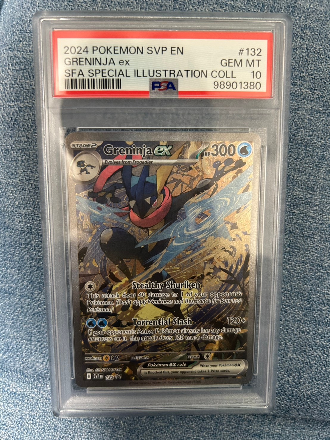 ゲッコウガex P [SVP EN 132]【英語版】(スカーレット&バイオレット「シュラウデッドフェイブル ゲッコウガex スペシャルイラストレーション コレクション」)