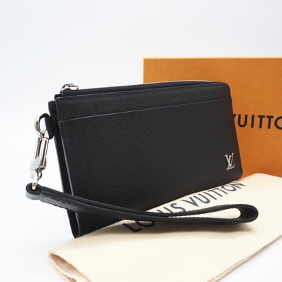 美品 LOUIS VUITTON ルイ・ヴィトン タイガ ジッピー ドラゴンヌ M69409 長財布 ブラック カーフレザー メンズ