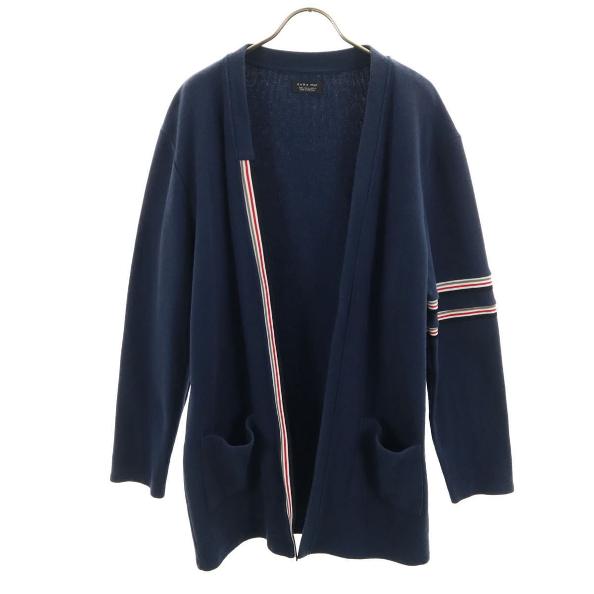 ZARA MAN ザラマン 長袖 カーディガン L ネイビー