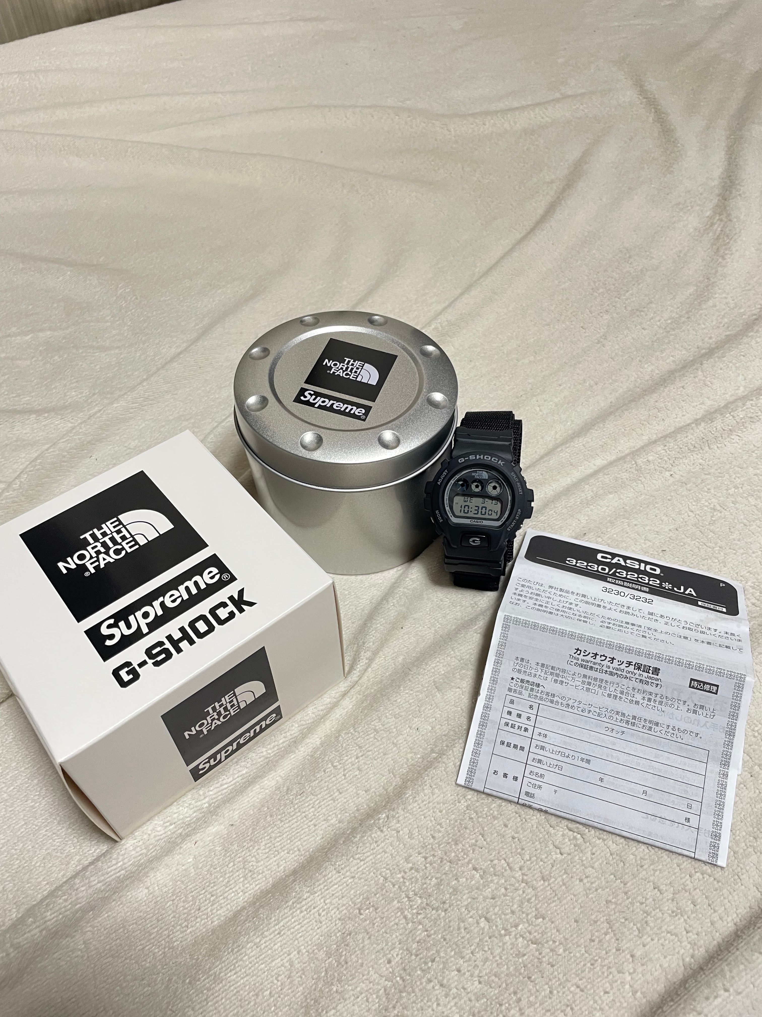 Supreme x The North Face G-SHOCK Watch "Black"