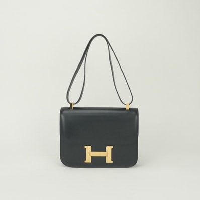 エルメス HERMES コンスタンス23 コンスタンス 23 バッグ ショルダーバッグ ボックスカーフ ノワール Noir ブラック Black 黒 ゴールド金具