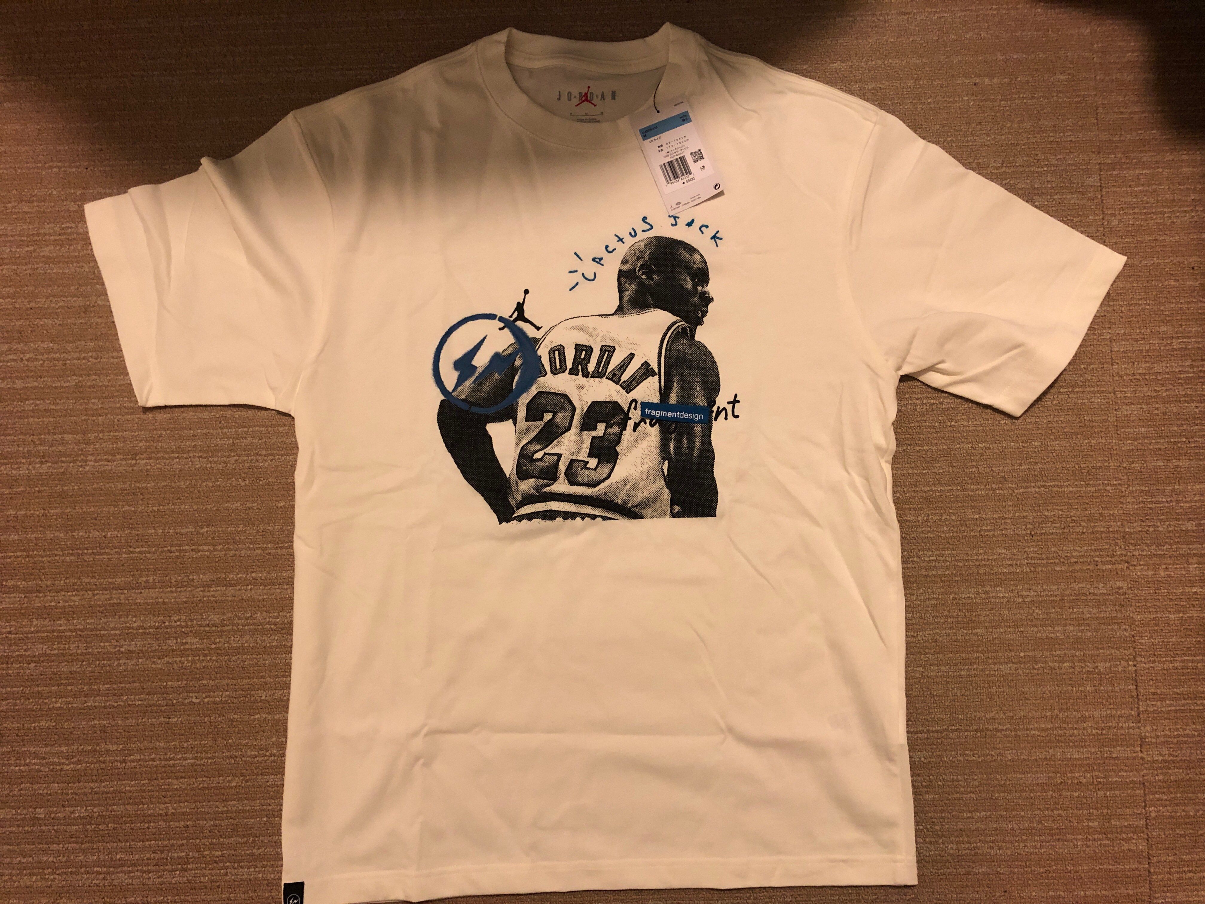 Air Jordan Travis Scott  Fragment Tee "White"
