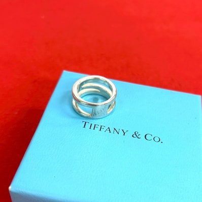 TIFFANY&Co. ティファニー ダイアゴナル リング シルバー925 リング・指輪 10.5号 シルバー
45337
