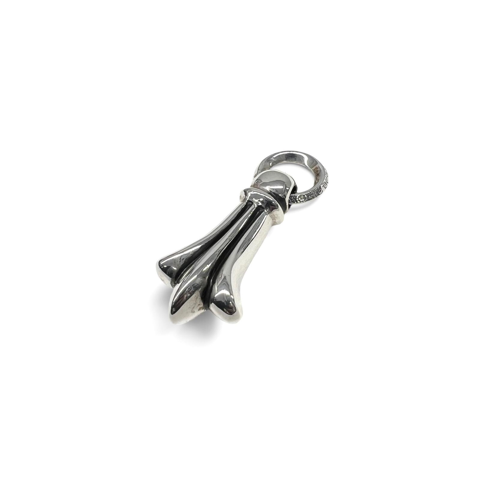 Chrome Hearts CROSSTAIL LEATHER BRAID Necklace "Silver"