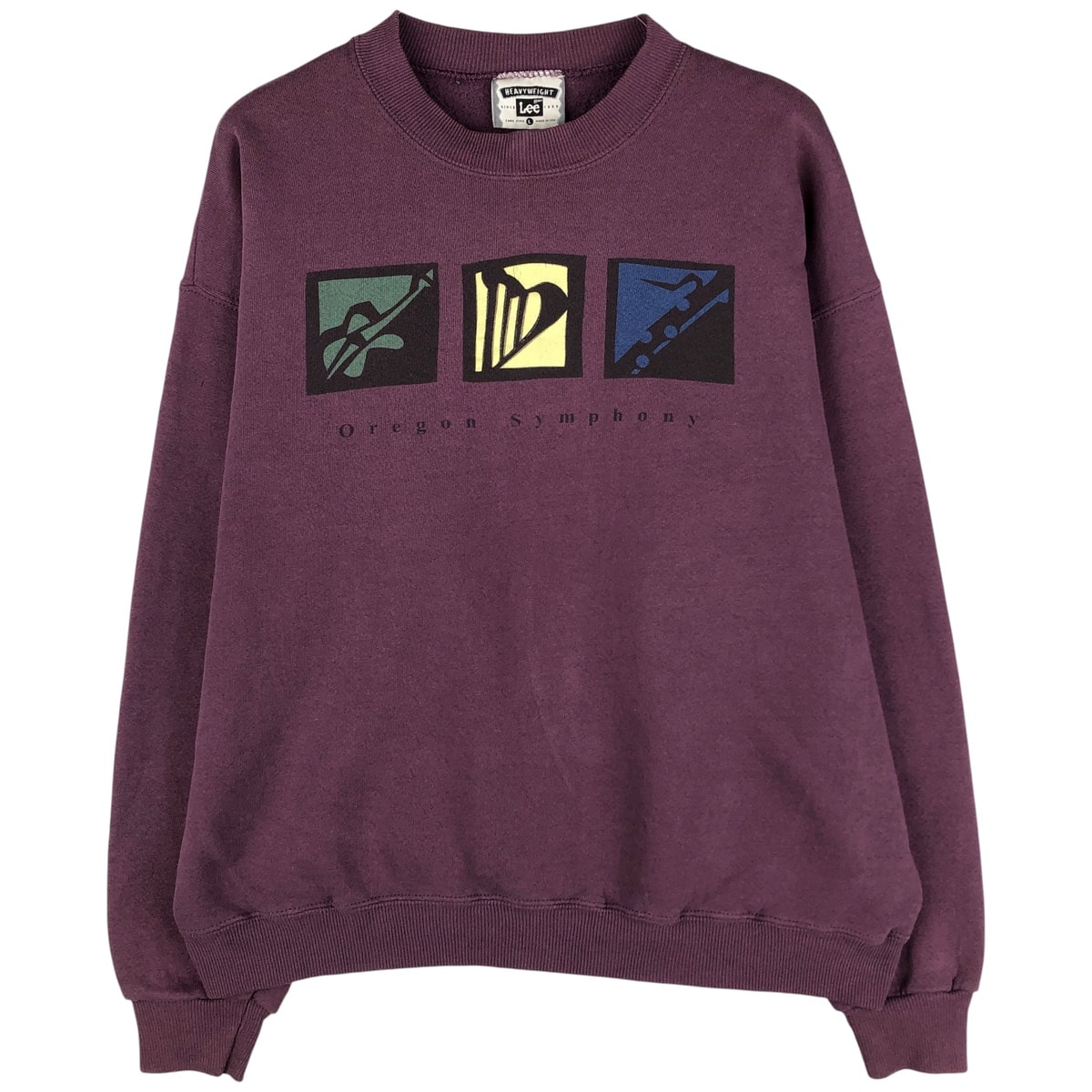 古着 90年代 リー Lee プリントスウェットシャツ トレーナー USA製 メンズL相当 ヴィンテージ/eaa596308