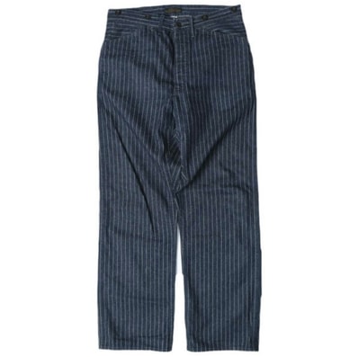 RRL ダブルアールエル LIMITED EDITION WABASH STRIPE DENIM PANTS ウォバッシュストライプデニムパンツ 782914793001 28 Indigo Double RL ジーンズ ボタンフライ ボトムス g28028