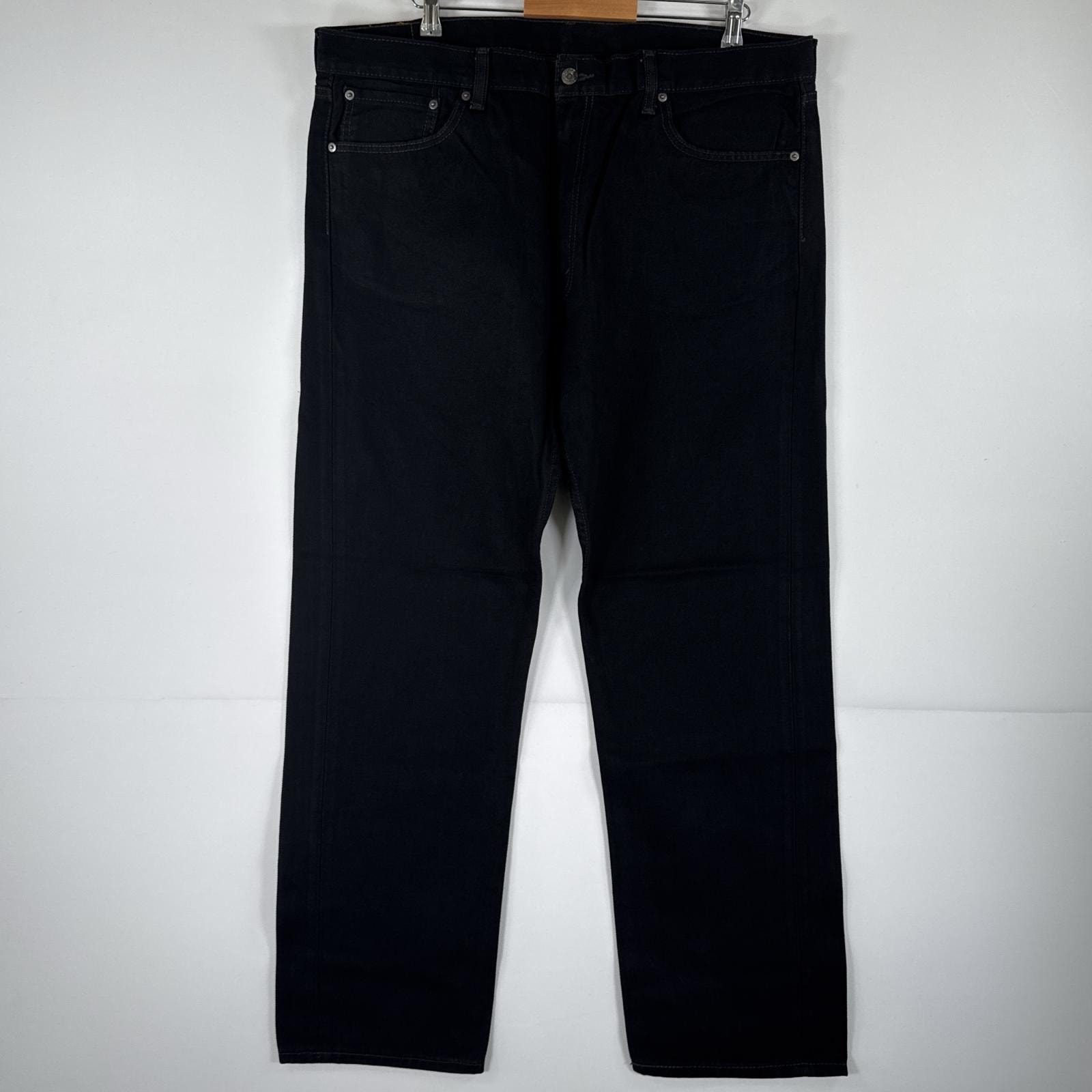 古着 リーバイス Levi's デニムパンツ 505 ジーパン ストレート 大きいサイズ ジップフライ ジーンズ ビッグサイズ w42 L32 ブラック メンズ