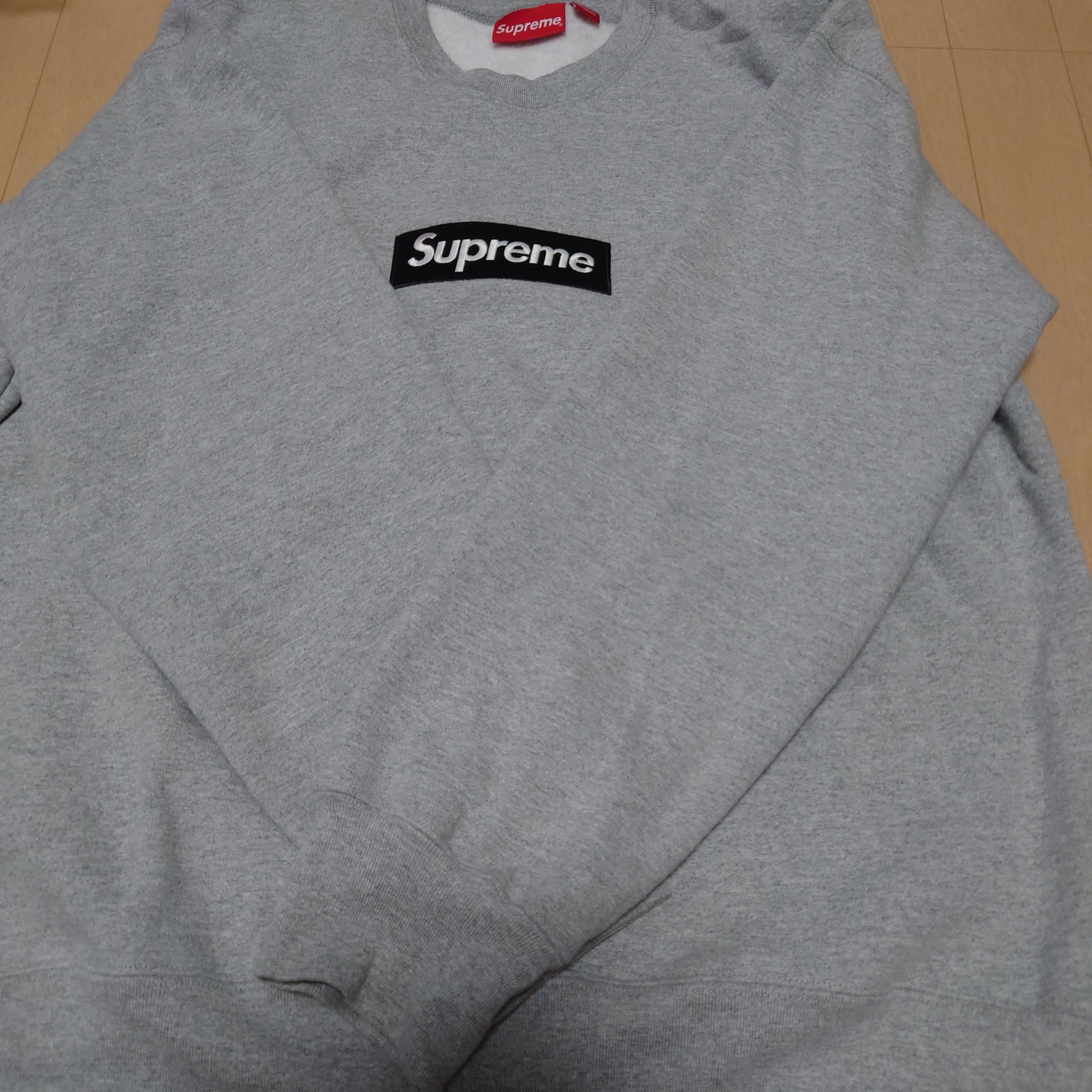 Supreme Box Logo Crewneck "Heather Grey" (22FW)