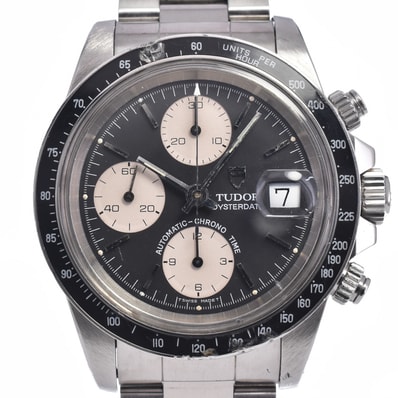 チューダー TUDOR 79160 オイスターデイト クロノタイム Cal.7750 カマボコケース ブラック 自動巻き メンズ 箱・保証書付き K#148083