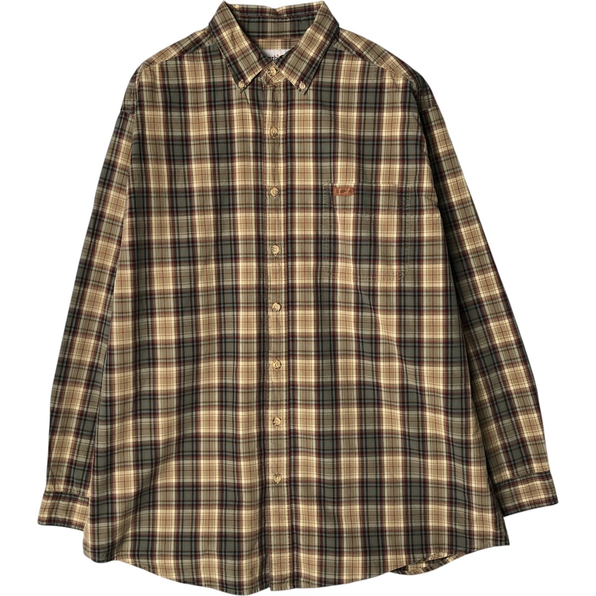 古着 カーハート Carhartt チェック柄 長袖 ボタンダウン ワークシャツ メンズXL相当/eaa577778
