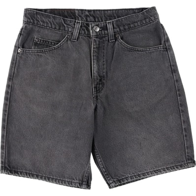 古着 90年代 リーバイス Levi's 550 RELAXED FIT オレンジタブ ブラックデニムショーツ ショートパンツ メンズw30相当 ヴィンテージ/eaa643775