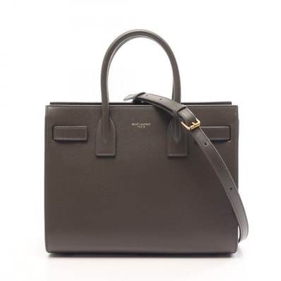 サンローランパリ SAINT LAURENT PARIS サック ド ジュール ベイビー 2WAY ハンドバッグ バッグ レザー レディース グリーン系 421863 【中古】