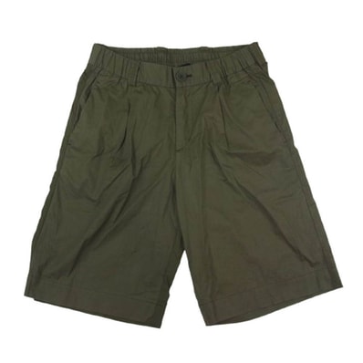 Herno ヘルノ ショートパンツ PT000029U-13164-7730 LIGHT COTTON STRETCH ULTRALIGHT CREASE ストレッチコットン ハーフ ショート パンツ ショーツ カーキ系 XS【中古】