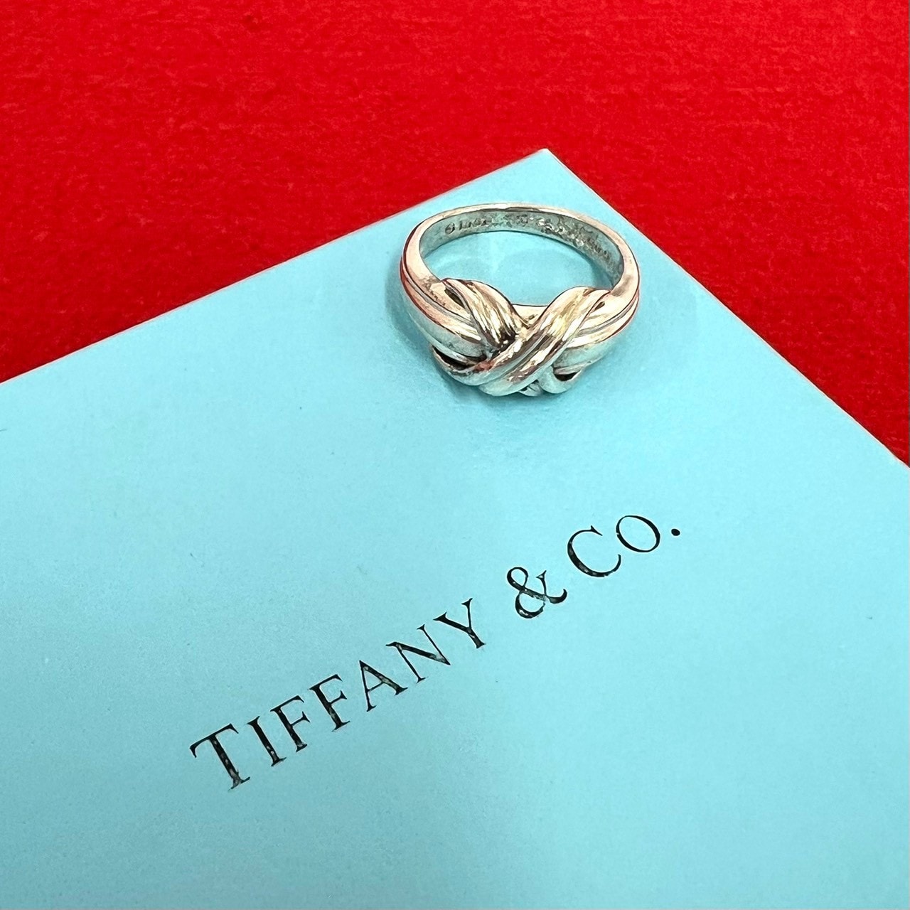 TIFFANY&Co. ティファニー シグネチャー クロス リング シルバー925 リング・指輪 10号 シルバー
 33037