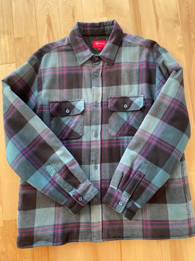 Supreme Quilted Flannel Shirt "Teal"