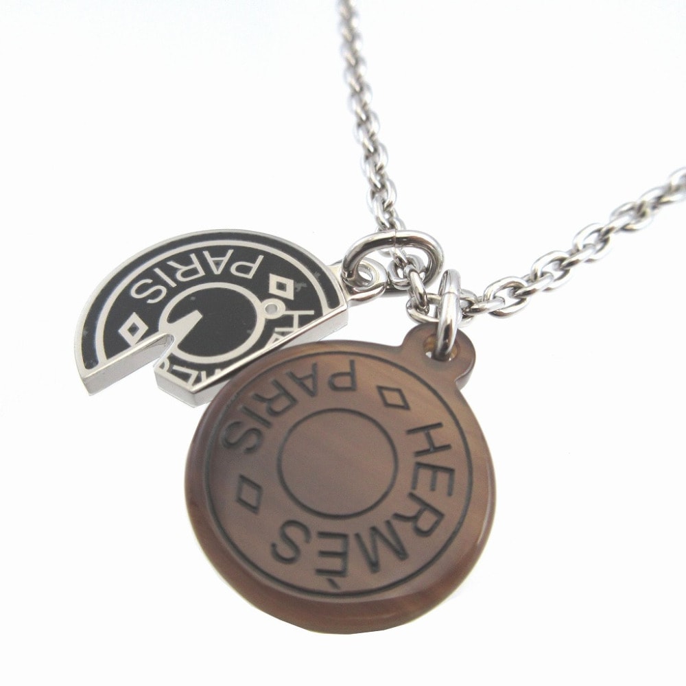 エルメス  カルーゼル   バッファローホーン メタル ブラウン