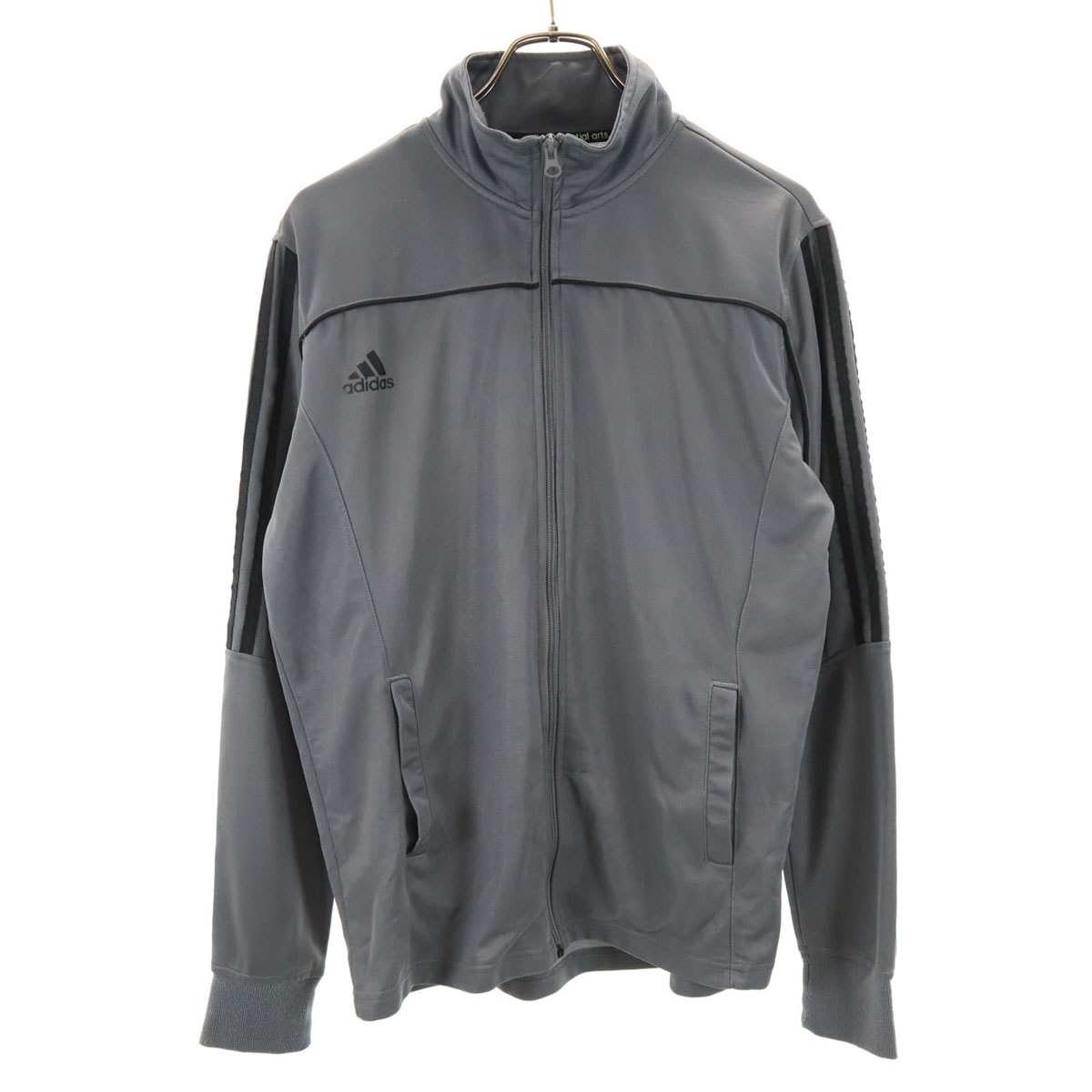 adidas アディダス トラックジャケット L グレー ジャージ