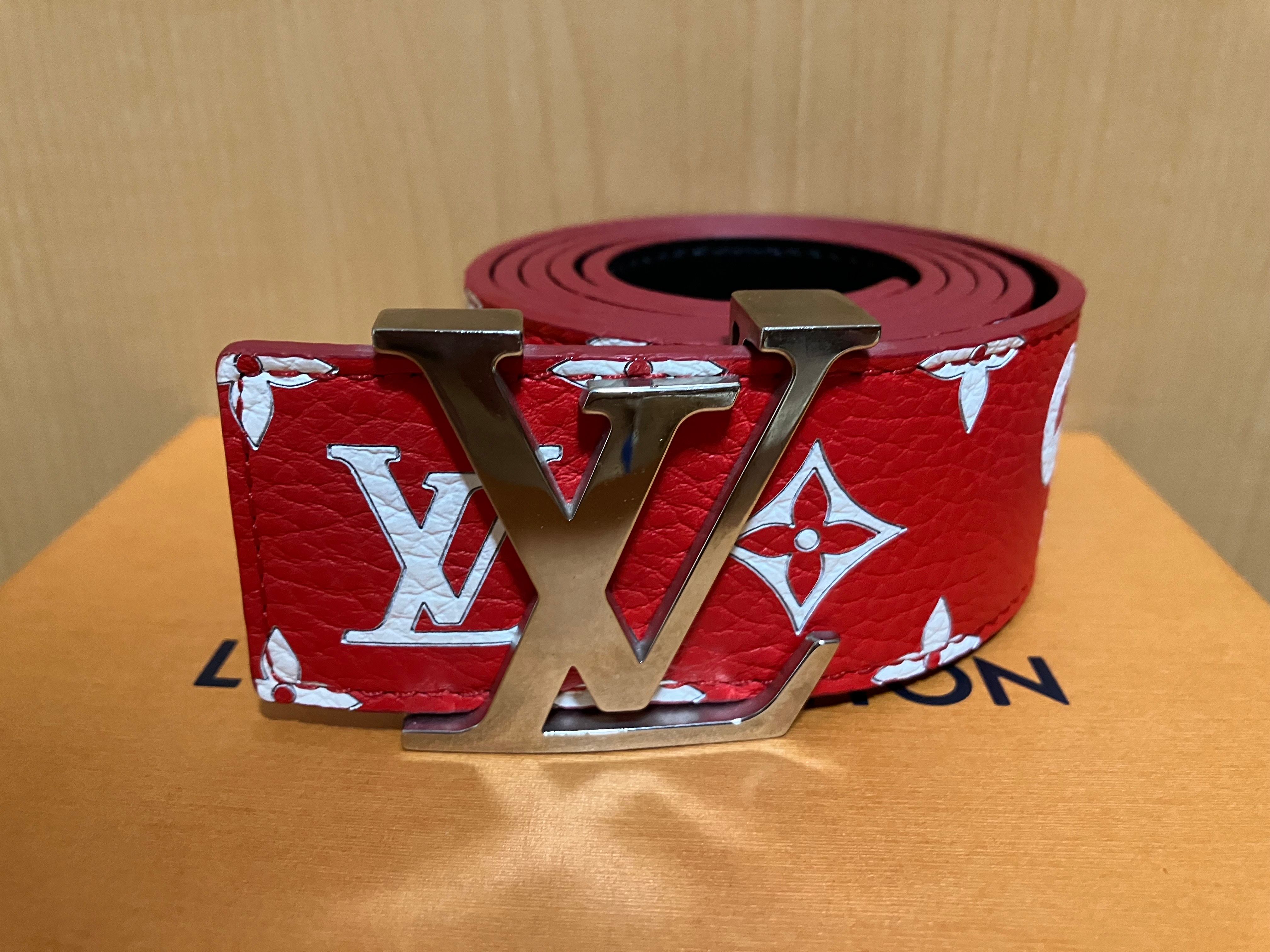 Supreme / Louis Vuitton LV Initiales 40mm Belt "Red"