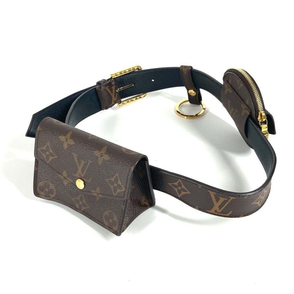 ルイヴィトン LOUIS VUITTON サンチュール デイリー マルチポケット M0236Y モノグラム カバン ポーチ ベルトバッグ ボディバッグ ウエストバッグ モノグラムキャンバス ブラウン 美品