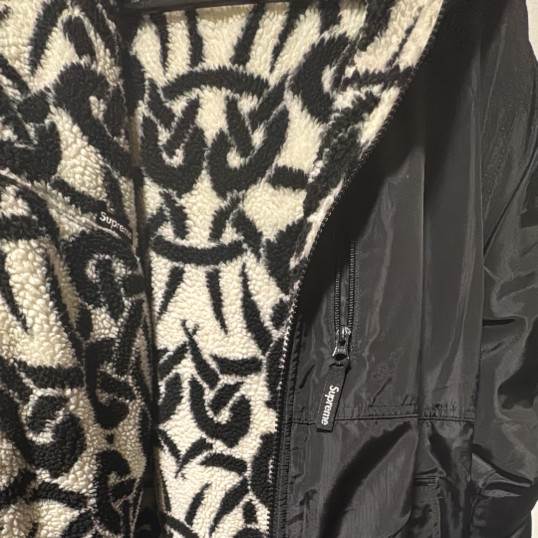 Supreme Celtic Knot Reversible WINDSTOPPER Fleece Hooded Jacket "Stone"