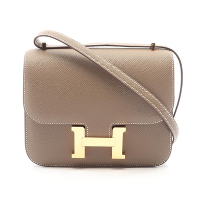エルメス HERMES コンスタンス3 ミニ ショルダーバッグ バッグ レザー ヴォーエプソン ヴォーエプソン エトゥープ K刻印(2025年製造) レディース ベージュ系 083905CC 【中古】