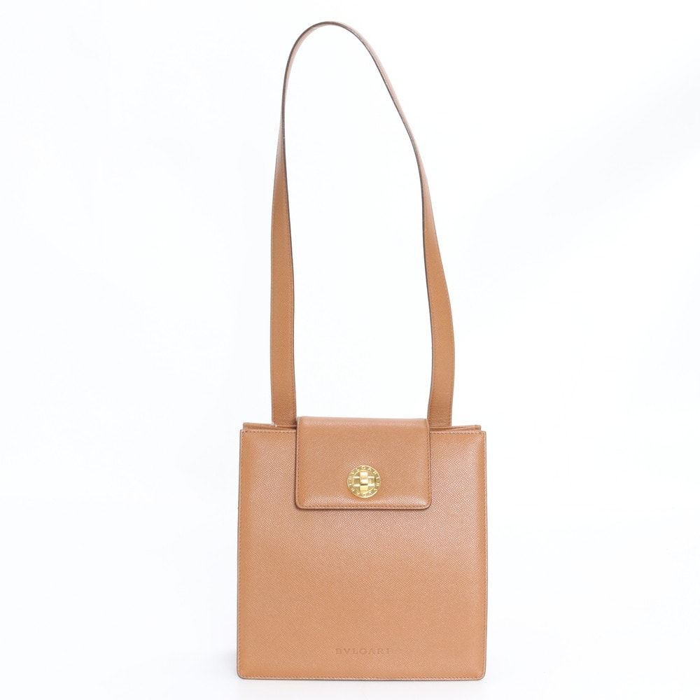 ■極美品 ブルガリ ターンロックショルダーバッグ レザー