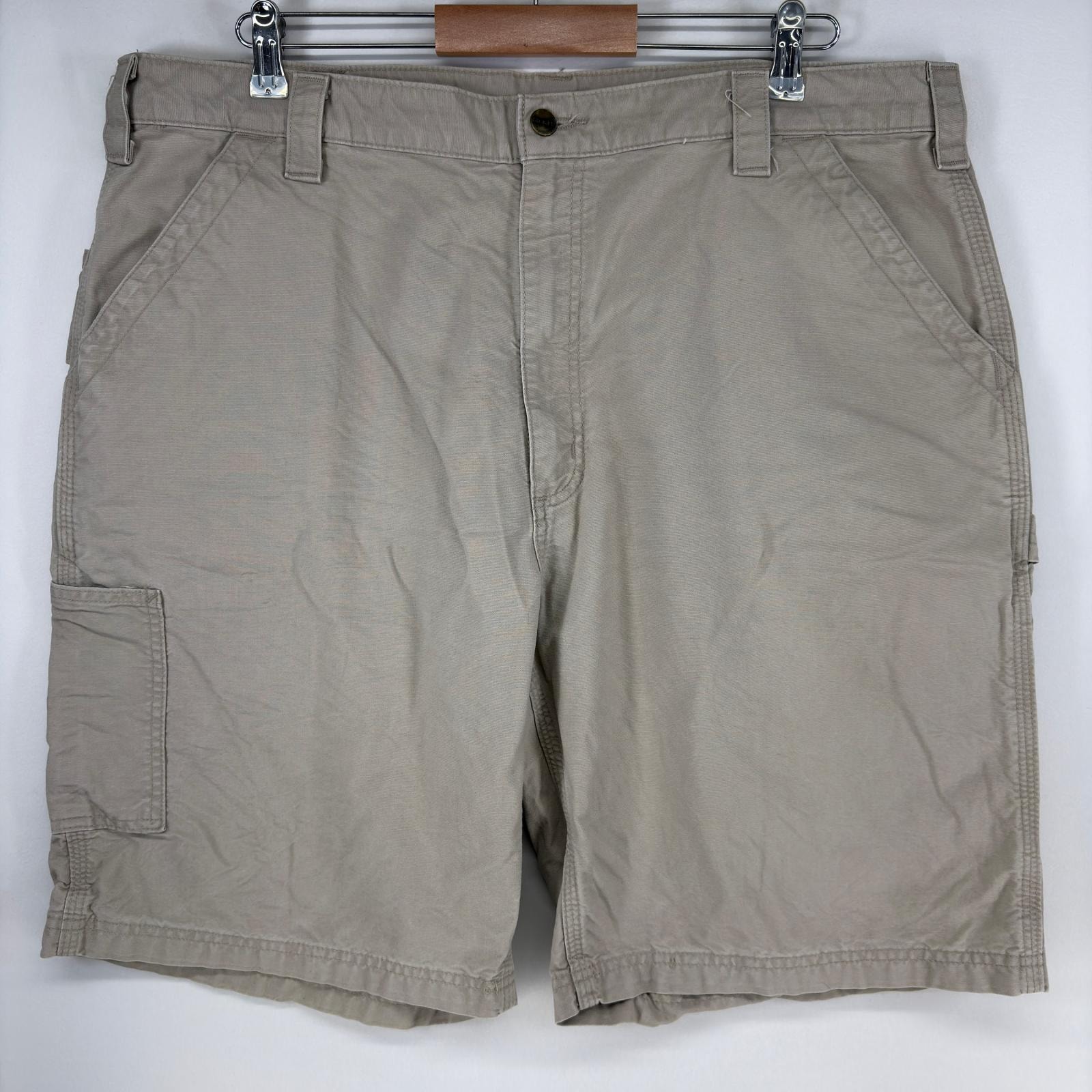古着 カーハート Carhartt ショートパンツ ペインター ワンポイント ハンマーループ スパナポケット ハーフパンツ w40  グレー メンズ