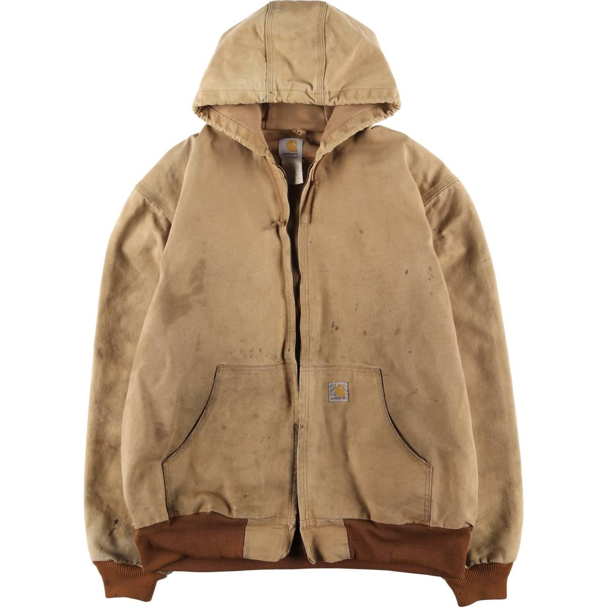 古着 00年代 カーハート Carhartt アクティブジャケット ダックフルジップパーカー USA製 メンズXL相当/eaa554222