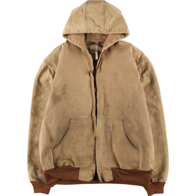 古着 00年代 カーハート Carhartt アクティブジャケット ダックフルジップパーカー USA製 メンズXL相当/eaa554222