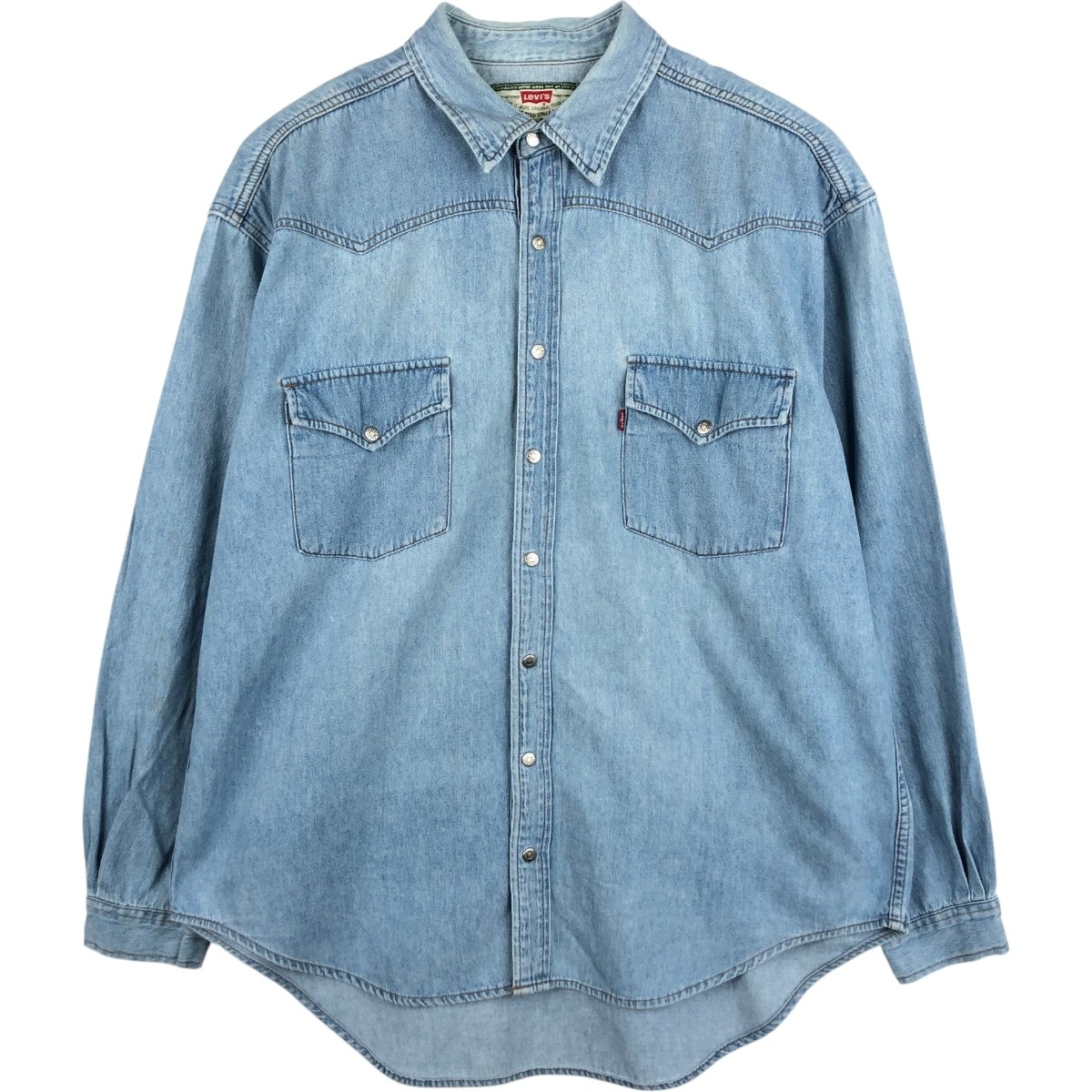 古着 リーバイス Levi's 長袖 デニムウエスタンシャツ メンズXL相当/eaa676836