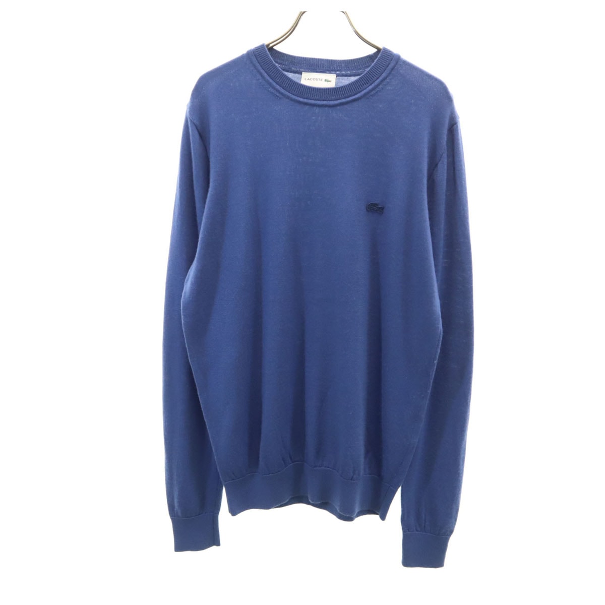 LACOSTE ラコステ 日本製 長袖 ニット 4 ブルー系