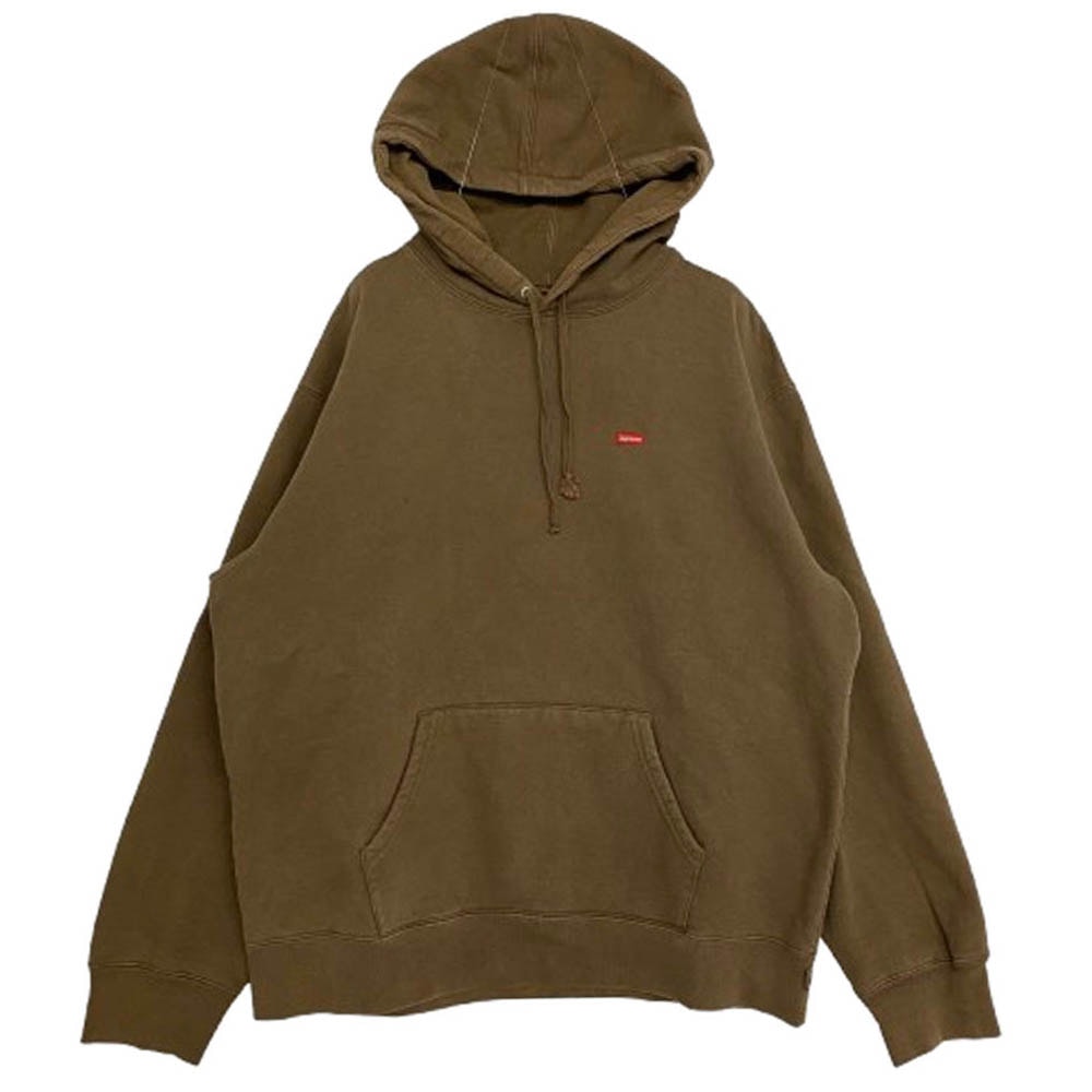 Supreme シュプリーム パーカー 22SS SMALL BOX LOGO SWEAT SHIRT スモールボックス フーディ スウェット パーカー ブラウン系 L【中古】