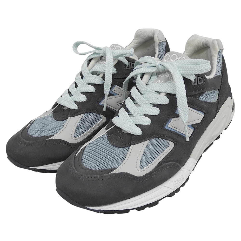 ニューバランス 美品 Ronnie Fieg チャコール スニーカー USA製 シューズ メンズ グレー 26cm M990KT2 26