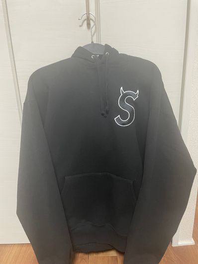 Supreme S Logo Hooded Sweatshirt "Black" (22FW)