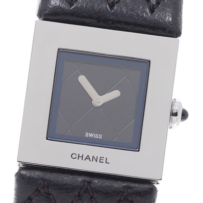 ☆良品 ★保 シャネル マトラッセ H0116 クォーツ レディース 【中古】