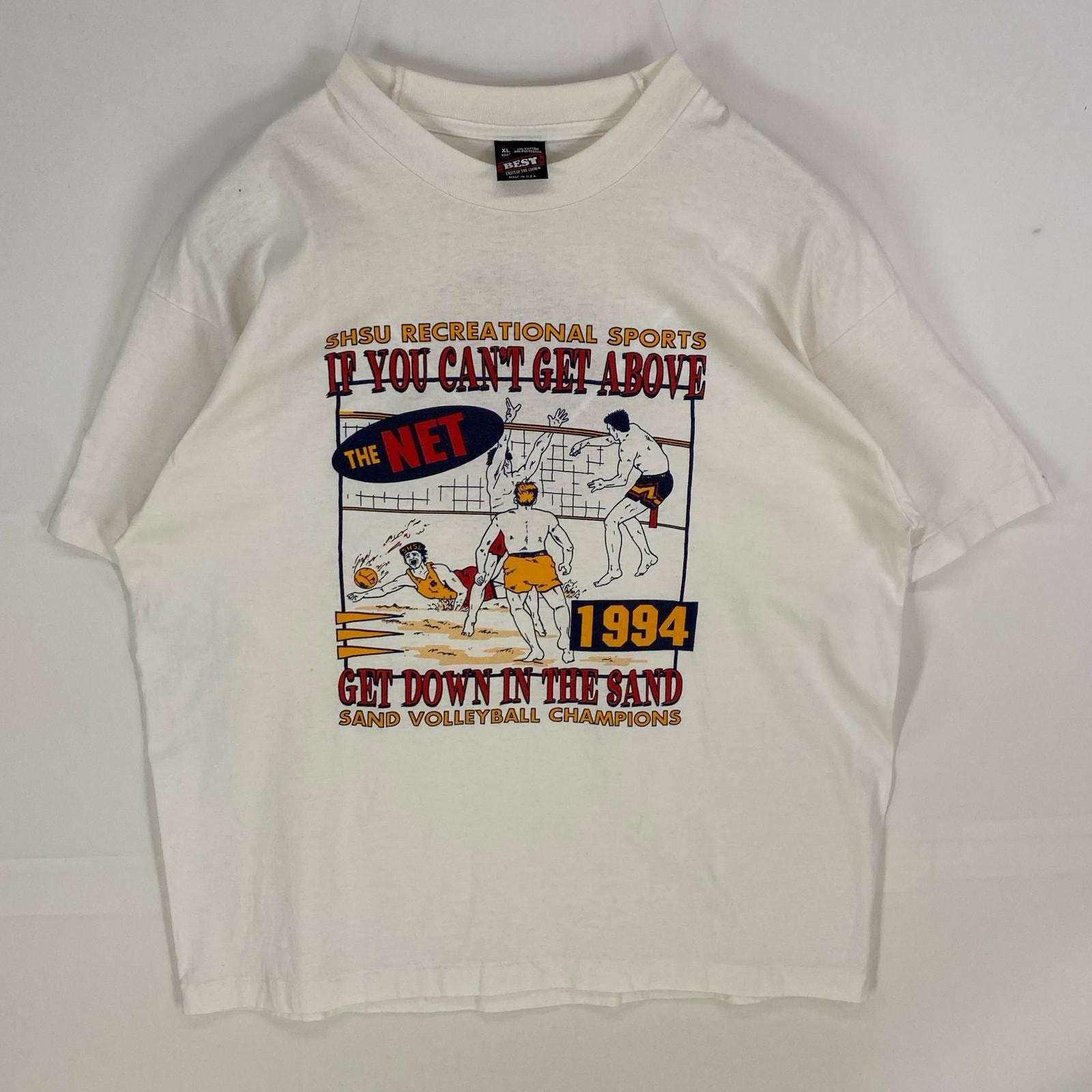 古着 90's/90年代 フルーツオブザルーム FRUIT OF THE LOOM USA製 半袖Tシャツ コカコーラ ビーチバレー XL ホワイト系 メンズ