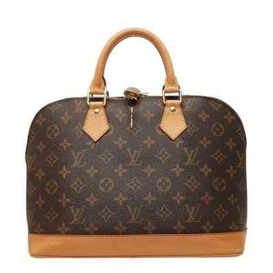 ルイ ヴィトン モノグラム アルマPM 旧型 ハンドバッグ M51130 ブラウン PVC レザー レディース LOUIS VUITTON 中古