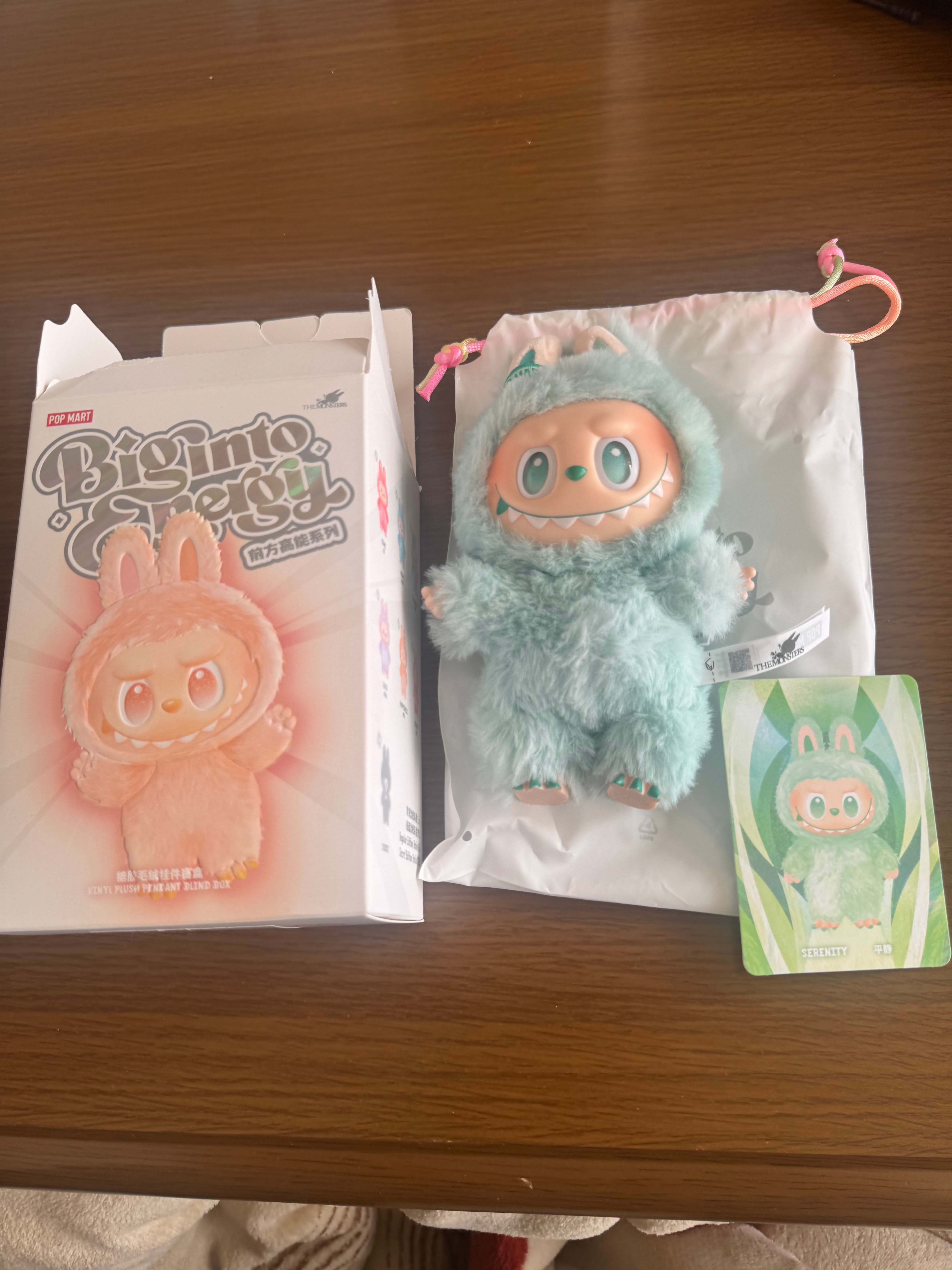 POP MART THE MONSTERS (LABUBU) Big into Energy Series Plush Pendant SERENITY