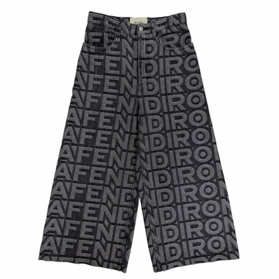 極美品 フェンディ×マークジェイコブス デニムパンツ グレー 38 FLP774