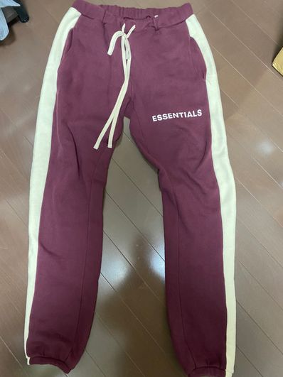 FEAR OF GOD Essentials Side Stripe Sweatpants "Burgundy"