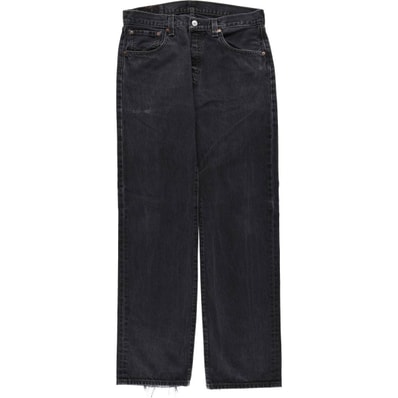 古着 リーバイス Levi's 501 STRAIGHT FIT ブラックデニム ストレートデニムパンツ メンズw33相当/eaa649601
