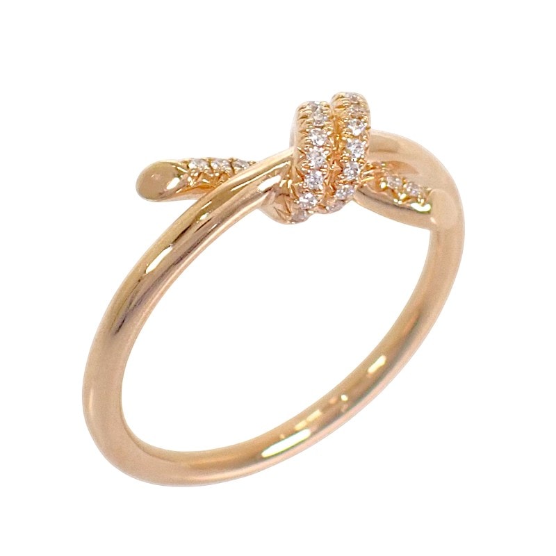 ティファニー TIFFANY&Co. ノット 11号 69346855 リング K18ピンクゴールド ゴールド ダイヤモンド レディース【中古】【Aランク】