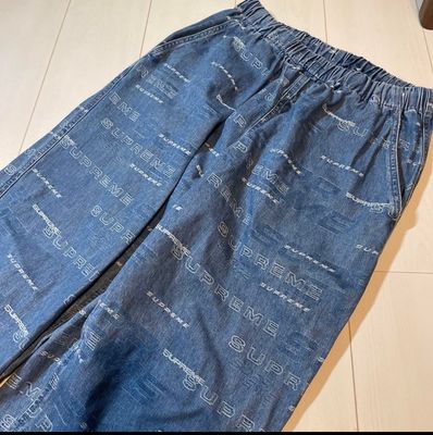 Supreme Dimensions Logo Denim Skate Pant "Blue"
