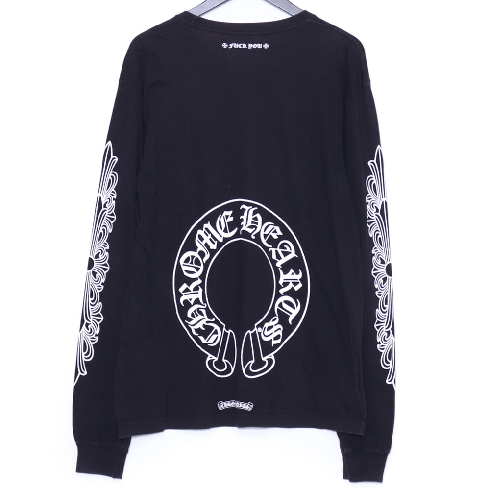 Chrome Hearts Horseshoe Floral Cross L/S T-Shirt "Black"