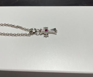 クロムハーツ ベビーファットチャーム 18Kホワイトゴールド ルビー