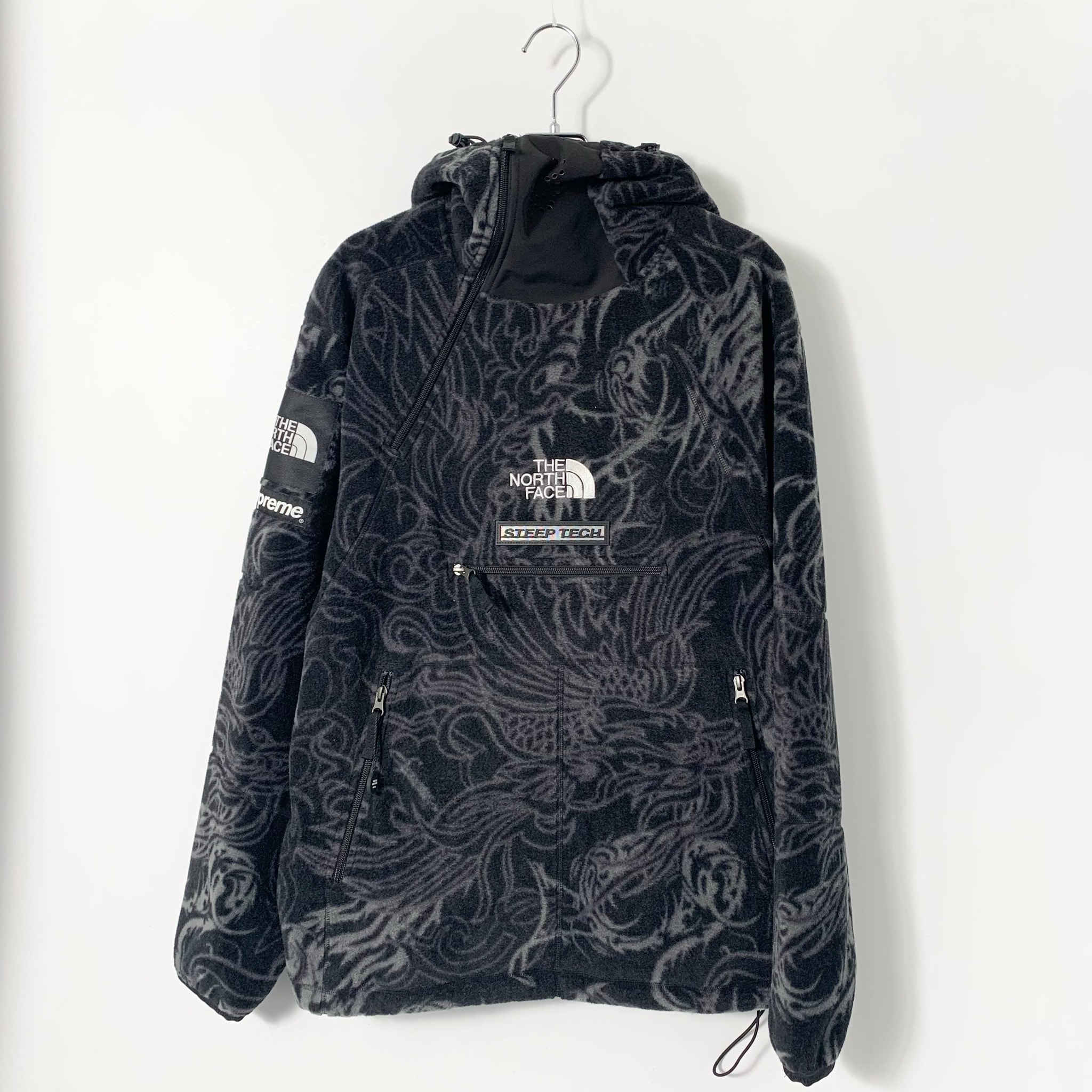 Supreme x The North Face Steep Tech Fleece Pullover "Black Dragon"