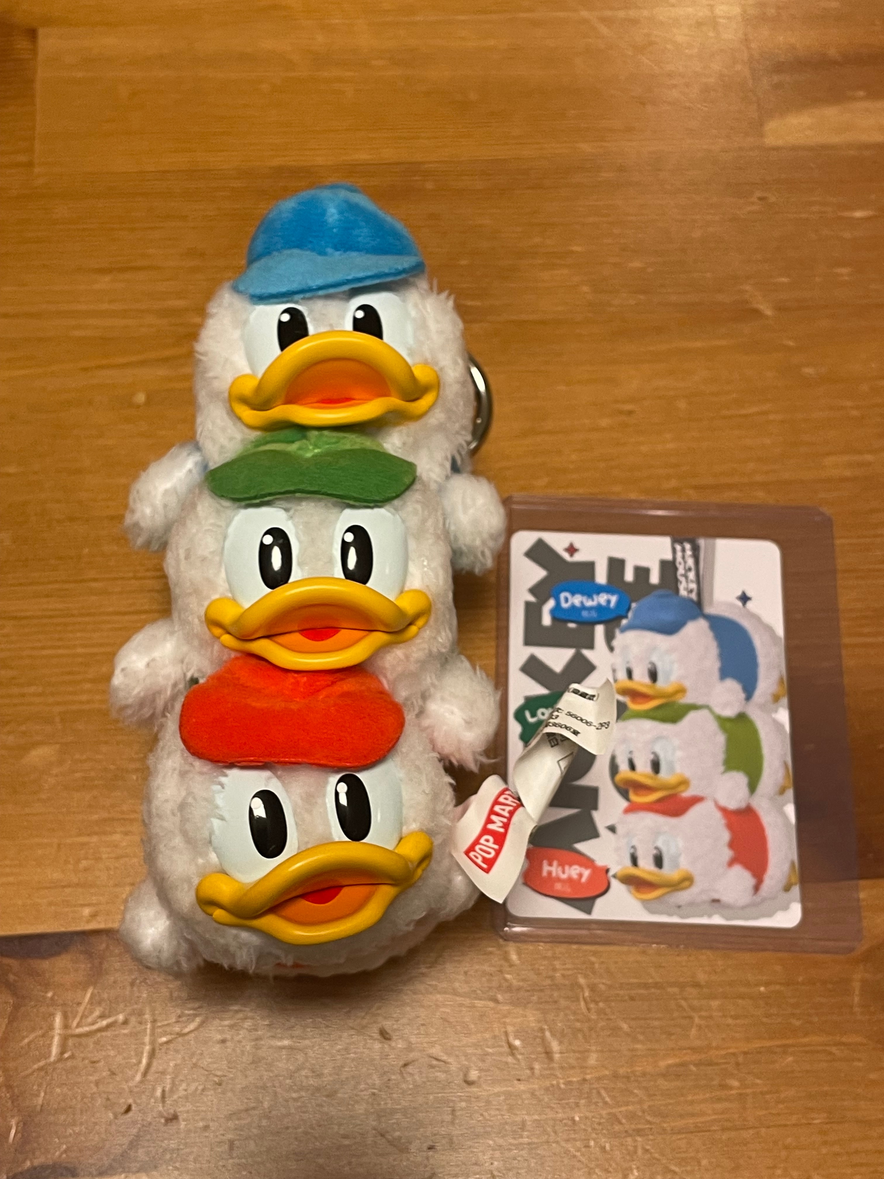 POP MART DISNEY Mickey Family Cute Together Series Plush Keychain Huey, Dewey, and Louie (Secret)