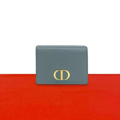 Christian Dior ディオール 30 モンテーニュ CD ロゴ 金具 レザー 三つ折り財布 ブルー
24308