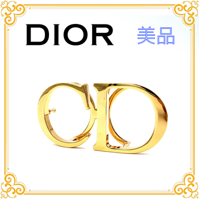 ■美品■ DIOR ディオール ベルトバックル バックルのみ CDロゴ ゴールド メタル アクセサリー エレガント 上品 レディース